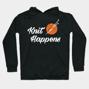 Knit happens (white) Hoodie